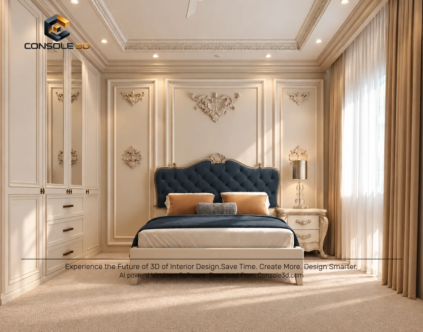 Bedroom Classical final render