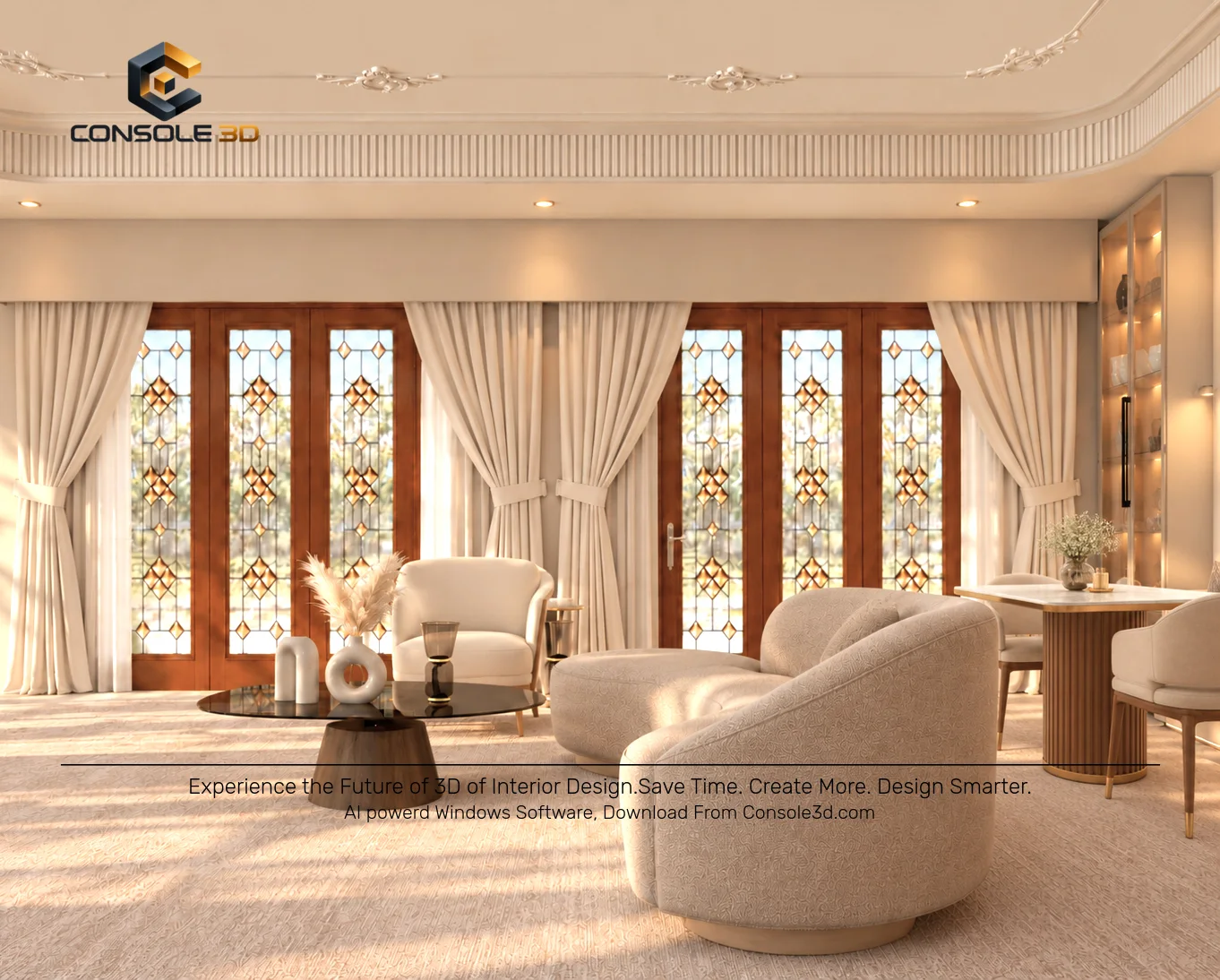 Living Room Traditional final render